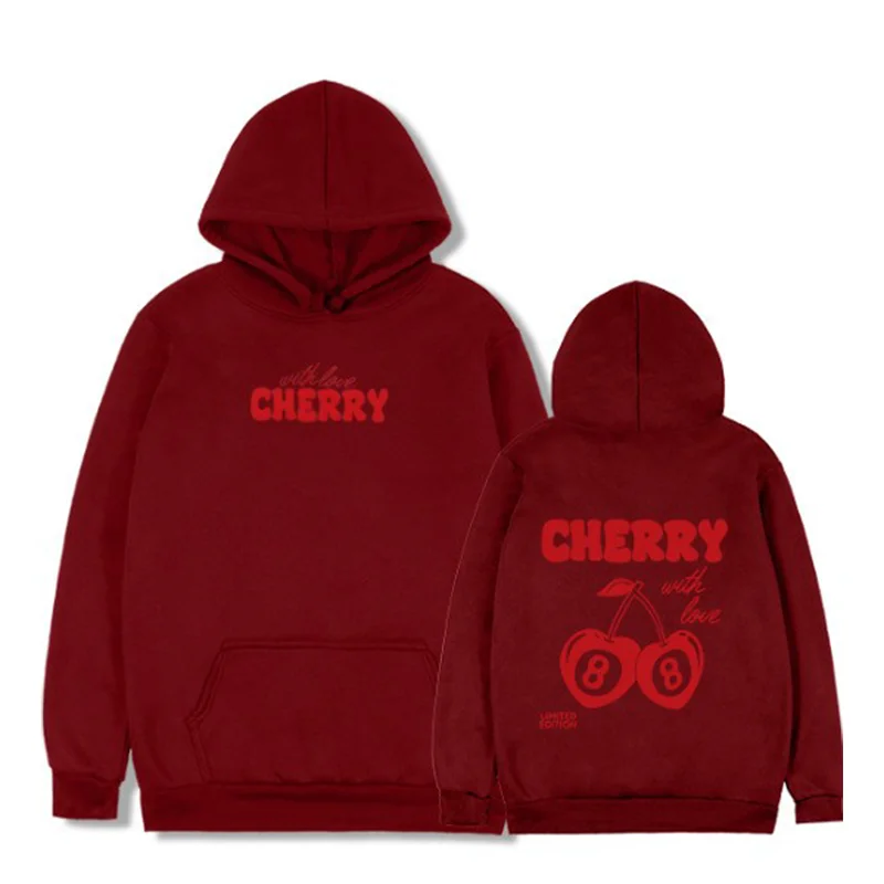 Vanna Sweater – Playful Cherries on Bold Red main image 0