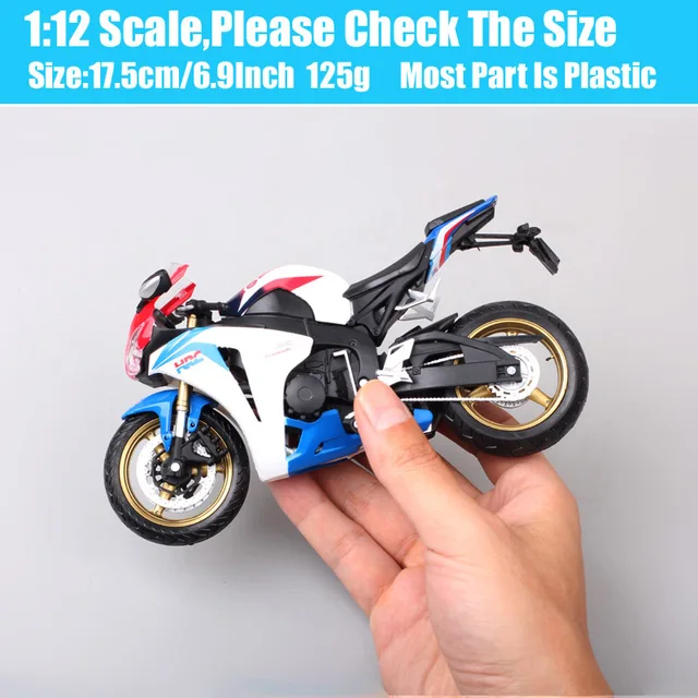 1/12 Scale Honda CBR1000RR CBR Repsol Fireblade Motorcycle Diecast Miniature Vehicles Racing Bike Model Toy Automaxx  Joycity 3