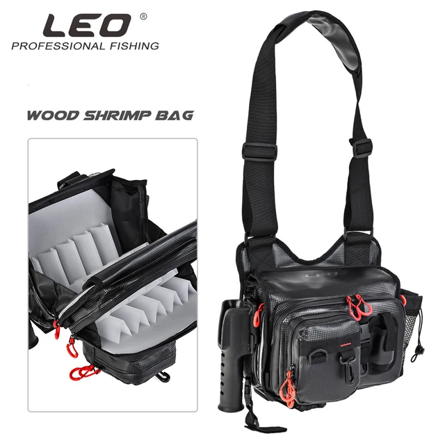 LEO Multifunctional Waterproof Luya Bag Fly Fishing Bag Wood Shrimp False  Bag Iron Plate Bait Like Bag Backpack Satchel Leather - AliExpress