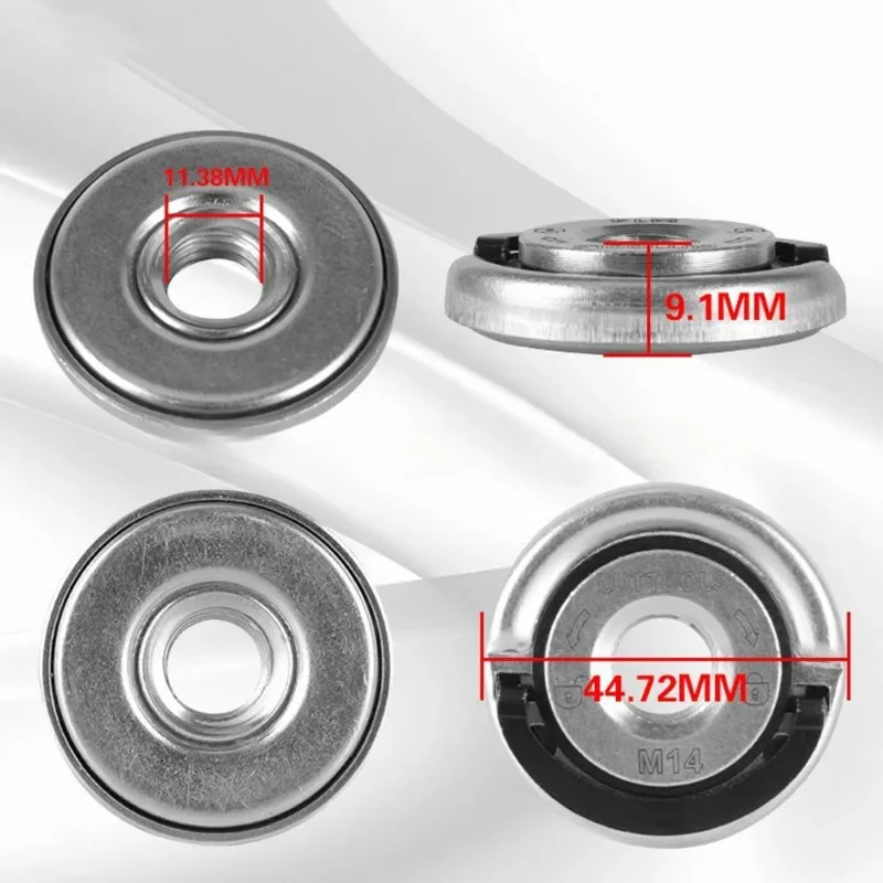 Threaded Angle Grinder Platen Self-Locking Platen Grinder Quick Release Flange Nut Power Chuck Tool electric grinder angle grinder electric angle grinder