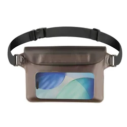 Waterproof Phone Pouch for Water Sports and Outdoor Activities (Black)