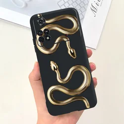 Fashionable Shockproof Silicone Soft TPU Back Cover - Artistic Design Case with Bumper Protection - Poco M4 5G (Case - c01)