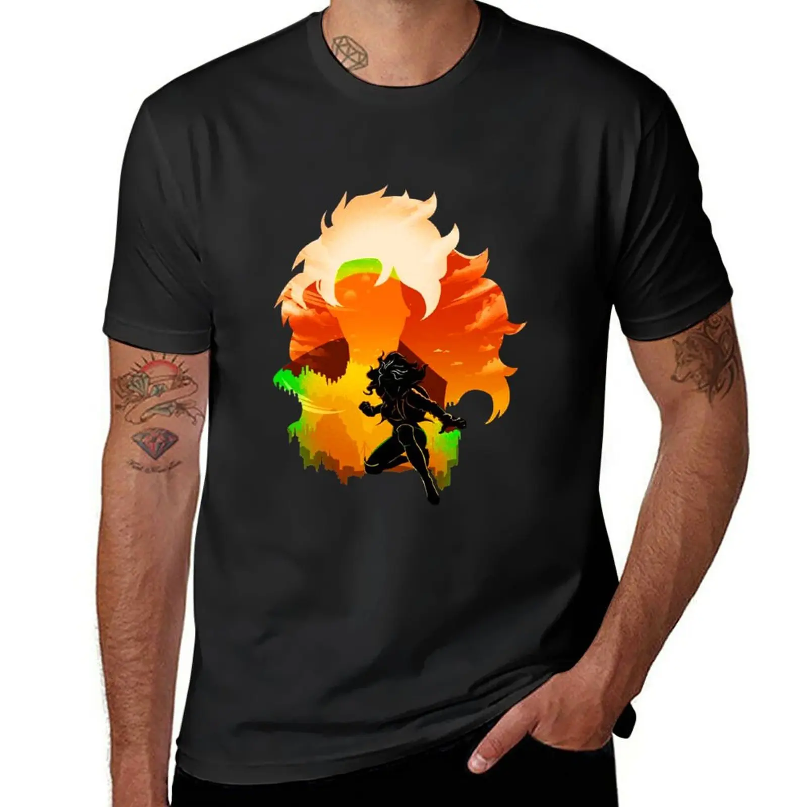 New Raven Landscape Tshirt - Raven Landscape Felpe Con Cappuccio T-Shirt Divertente T Shirt Uomo Magliette Pesanti Per Uomo