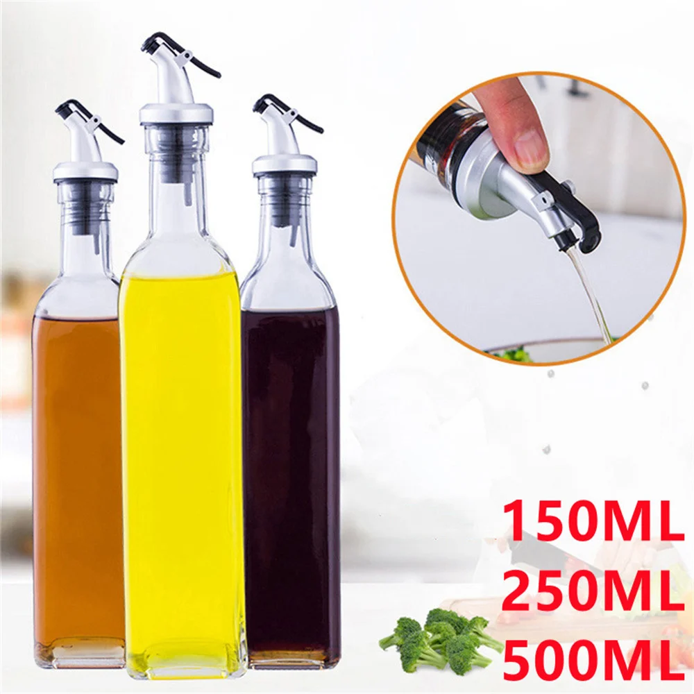 Distributeur d'huile mural Transparent, bouteille, récipient  d'assaisonnement anti-fuite de grande capacité pour la cuisine – acheter  les meilleurs