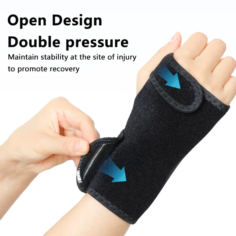 1pair Adjust Splint Sprains Arthritis Band Bandage Orthopedic Hand Brace Wrist Support Finger Splint Carpal Tunnel Wrist Brace