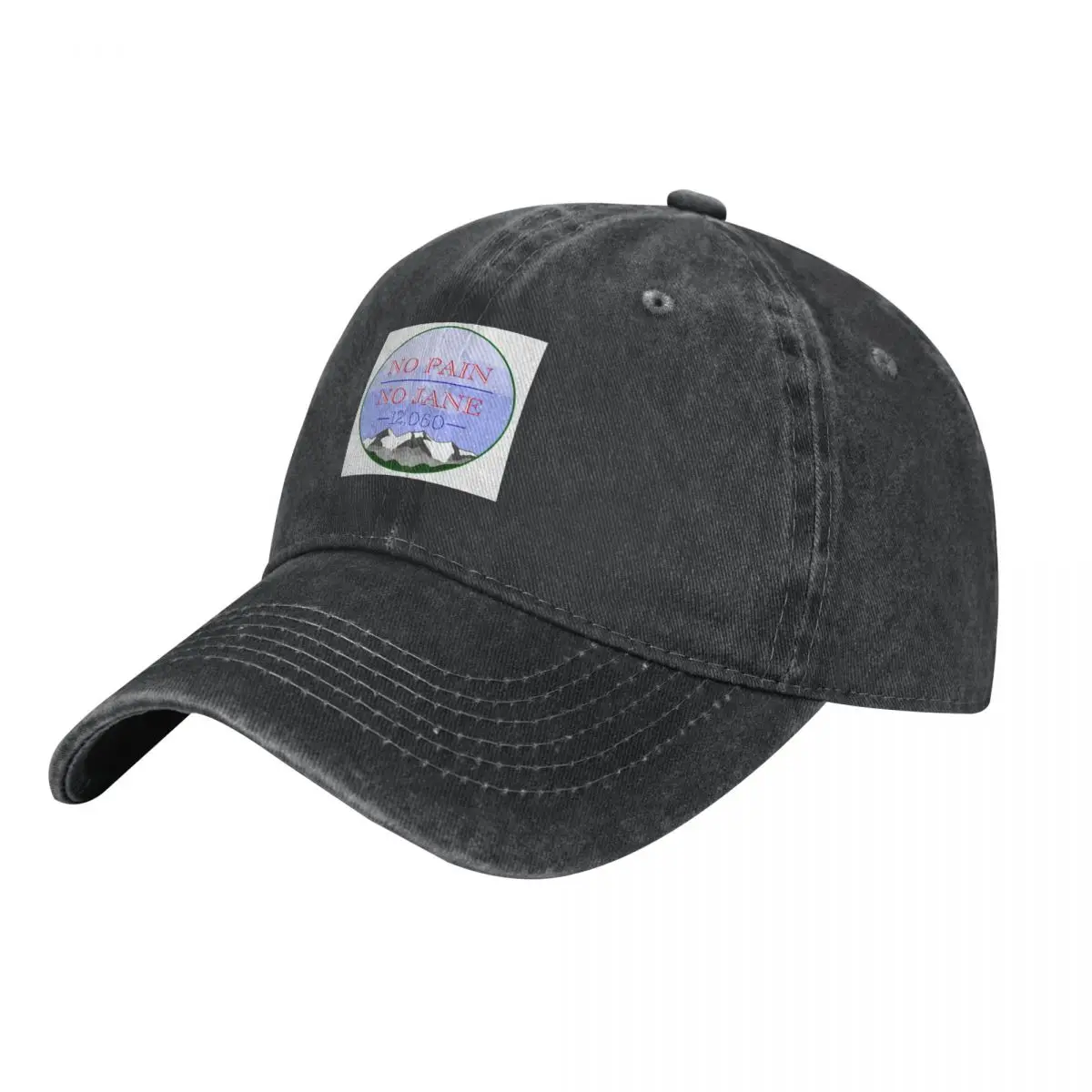 

No Pain No Jane Cowboy Hat Rugby Golf Cap Mens Hats Women's