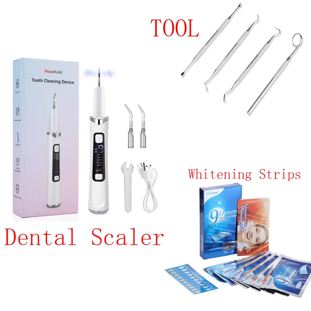 Ultrasonic Dental Scaler with LED Light - Advanced Tartar Remover & Teeth Cleaning Tool
