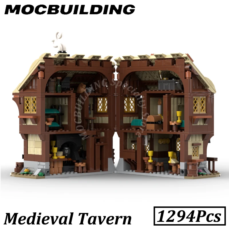 Middle Earth Buildings Model Viking Pier Medieval Farm MOC
