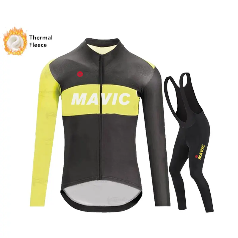 Thermal Fleece Cycling Clothing Top, Winter Jersey, Sport Bike, MTB Riding Warm Jackets