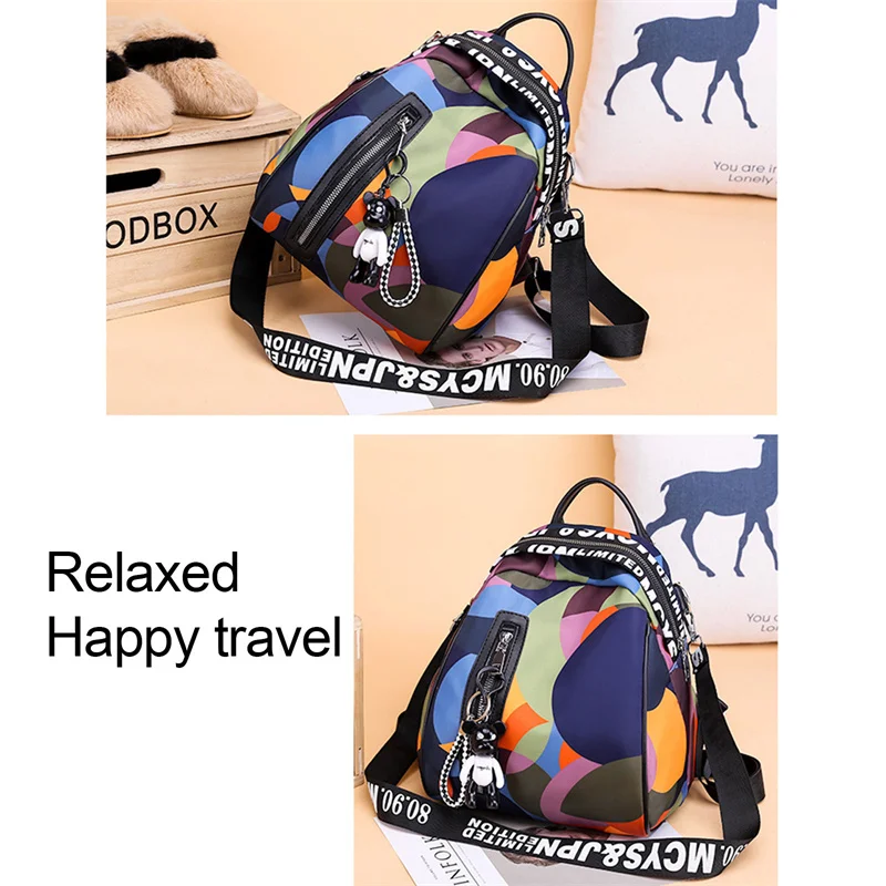 Womens backpack Multifunction Backpack Women Waterproof Oxford Bagpack Female Anti Theft Backpack Schoolbag Girls