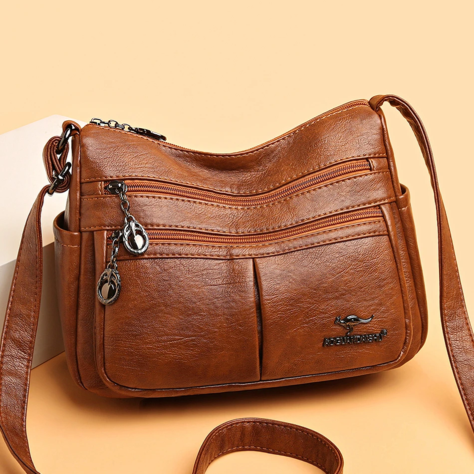 2023 Trend High Quality Women's Soft Brand Leather Shoulder