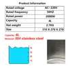 Sauna Generator 4L 2000W Touch Screen Switch Steam Generator for Sauna Accessories Larger Capacity Sauna Shower Cabin 1-16 gears 3