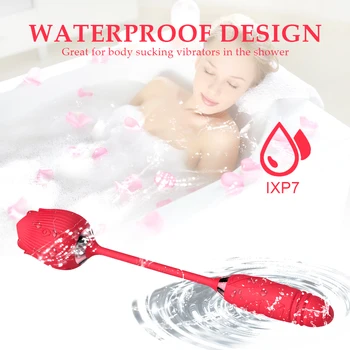 Rose Toy Vibrator for Women Clitoris Sucker Vaginal Nipple Stimulator Thrusting G Spot Vibrator Dildo Erotic Sex Toys for Adult 3