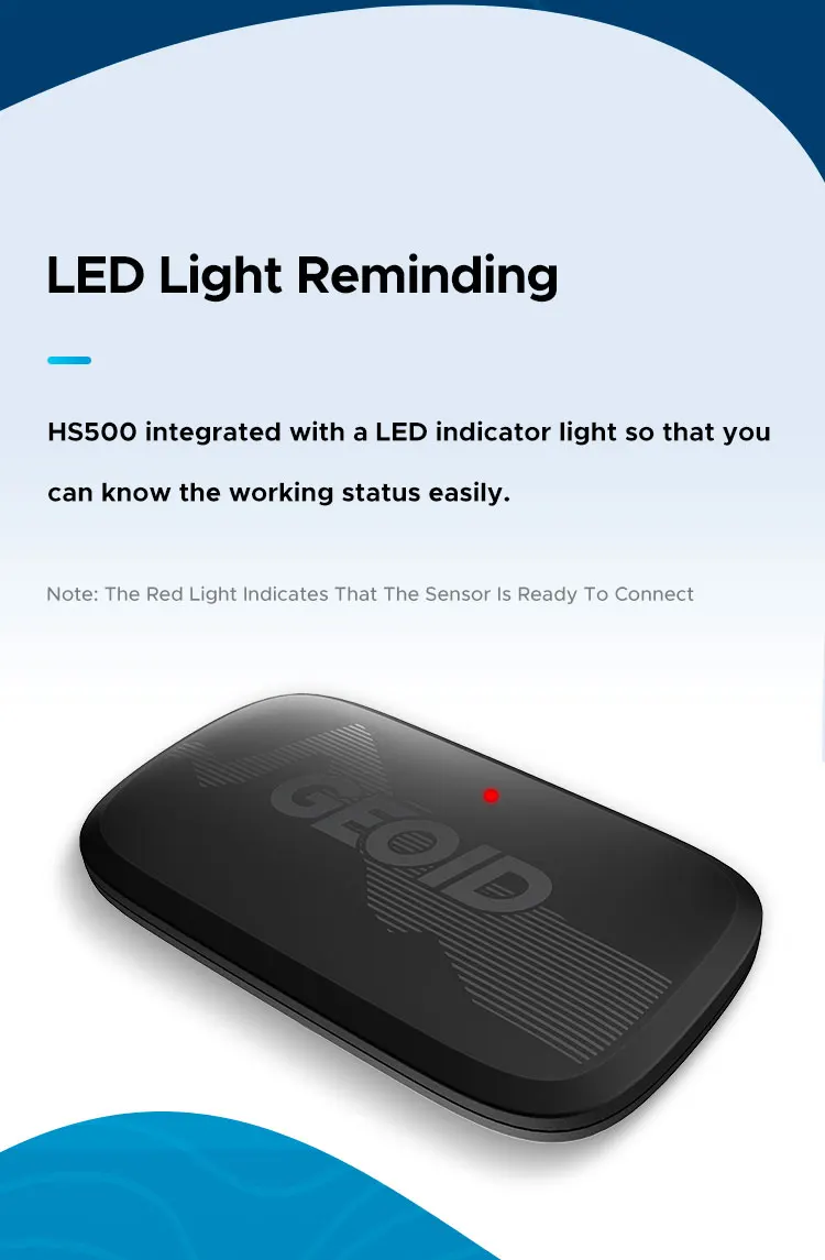 Geoid hs500 Herzfrequenz messer Fitness geräte Ameise Bluetooth Herzfrequenz sensor mit Brustgurt Tracking LED-Licht – Detail 2