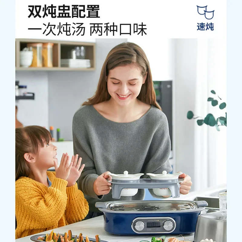 Speed Electric Steamer Steamer Multi-Functional Household Water Insulation Steamed Stew Pot Timing Electric Steaming Boiling Pot