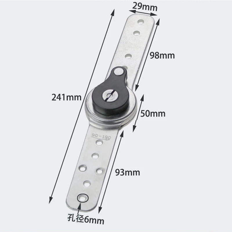 Description Picture 3 of item1Pair(2pcs)/Lot Furniture Adjustable Angle Adjuster Mechanism Hinge Hardware Sofa Headrest Hinge Bed Bedding Ratchet