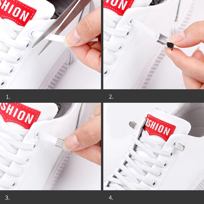 Unisex No-Tie Quick-Release Elastic Shoelaces