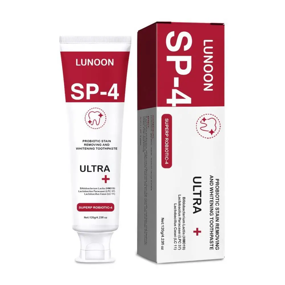 

Probiotic Toothpaste Sp-4 Brightening Whitening Toothpaste Protect Gums Fresh Breath Mouth Teeth Cleaning Health Tooth Care 120g