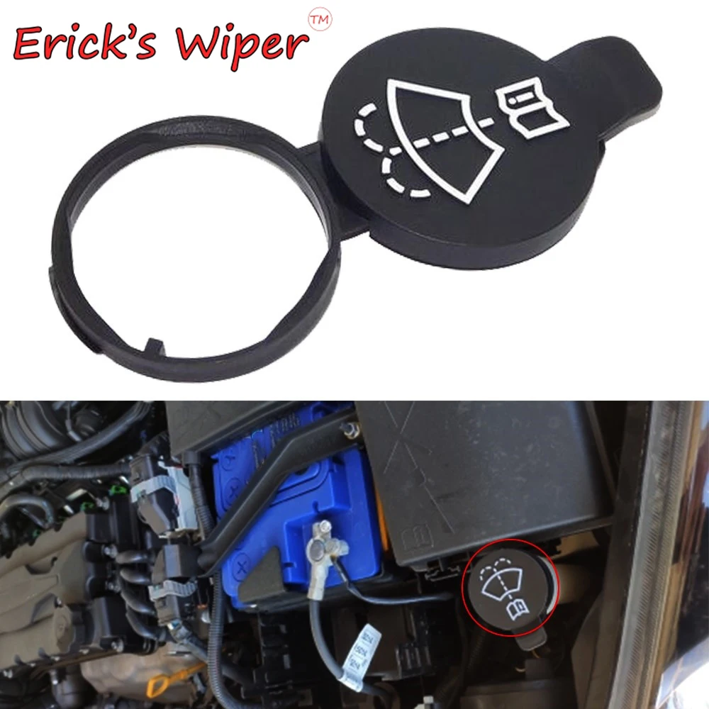 Car Windshield Wiper Washer Fluid Reservoir Tank Bottle Cap Cover For