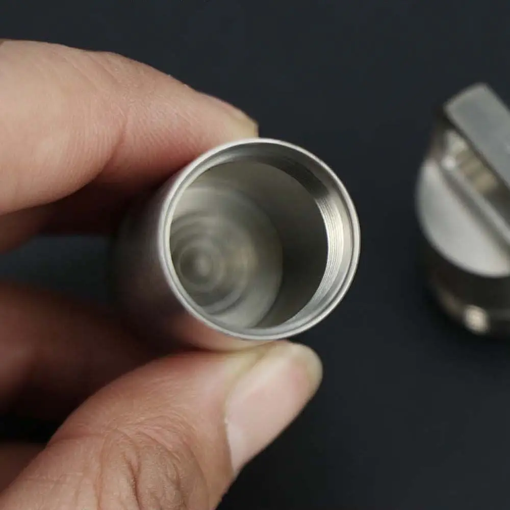 Tools Portable Stainless steel Outdoor Sealed Capsules Organizer Pill Storage Box Pill Case Medicine Boxes Vitamins Container