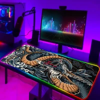 Large Game RGB Mouse Pad Chinese Dragon Gaming Accessories HD Print Computer Keyboard LED Mousepad XXL PC Gamer Laptop Desk Mat - Image 2