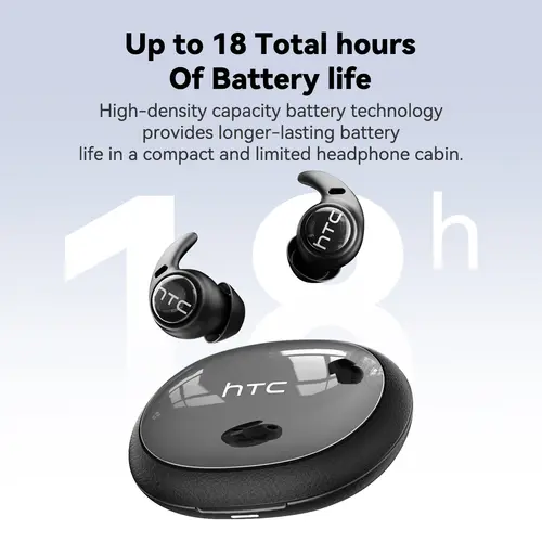 Wireless Bluetooth Headphones HTC NE76 Earbuds AI Smart Translation Earphones 30-Hour Battery Life for Music Office Work Sleep - Image 3