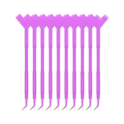 10-Piece Eyelash Lift & Curl Kit with Silicone Pads and Lash Comb (Purple)