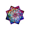 Spinning Dance Handkerchief Lycra Octagonal Scarf Flying Handkerchief 67cm*67cm Customizable Spinning Handkerchief Ribbed Flyers 1