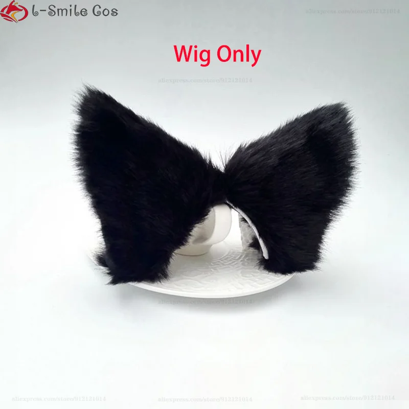Komi Shouko Cosplay Perücke 80cm Lila Schwarz Hitzebeständig Synthetik 8