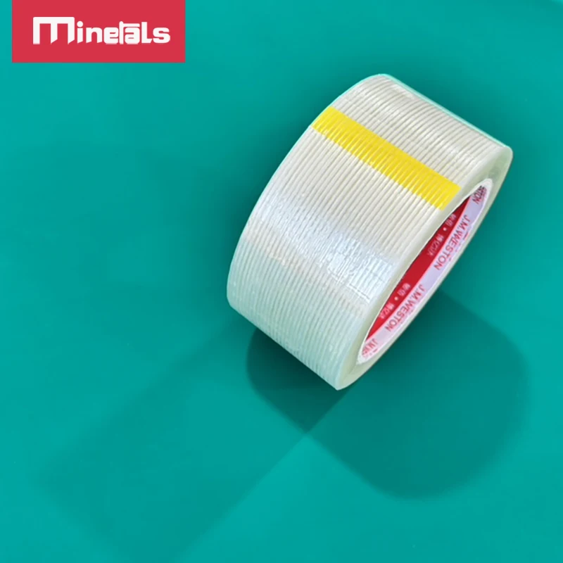 배터리 셀 포장용 50MM x 25M 접착 테이프 강력한 필라멘트 달아서 테이프 투명 강화 유리 섬유 테이프