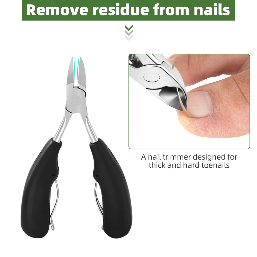 Professional Toe Nail Clippers Cutter ingrown toenail tool Thick Nail Dead  Skin Dirt Remover Super Sharp Curved Blade Nail Tools - AliExpress