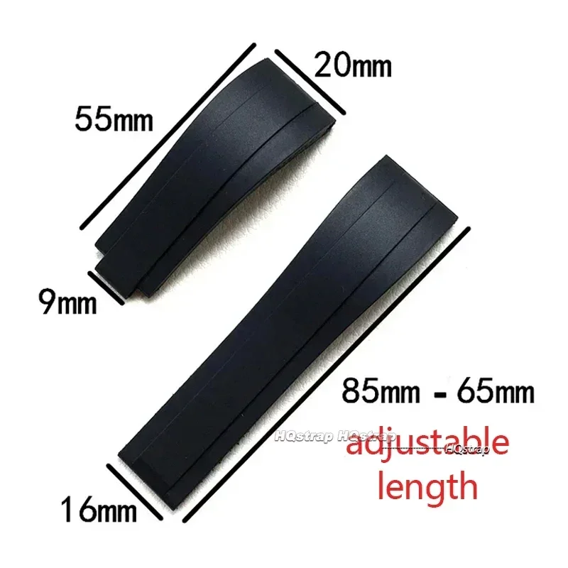 Multicolor Silicone Rubber Watchband Strap – Premium Quality Watch Bracelet Belt in Black, Red, Green, and Blue