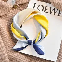Fashion Women Single Scarves 70x70cm Square Simulated Silk Scarf Sunshade Beautiful Color Beach Shawl Scarves Party Gift 1