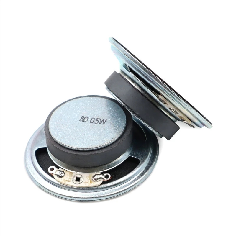 2Pcs 0.5W 8Ohm Internal Mini Magnet Speaker Loudspeaker 50mm stereo speaker tweeter audio speakers kit midrange speakers