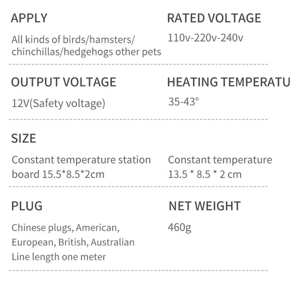 Bird Heater For Cage Thermo Perch Parrot Heater Bird Warmer Stand Platform Snuggle Up Bird Warmer Automatic Bird Platform Heater