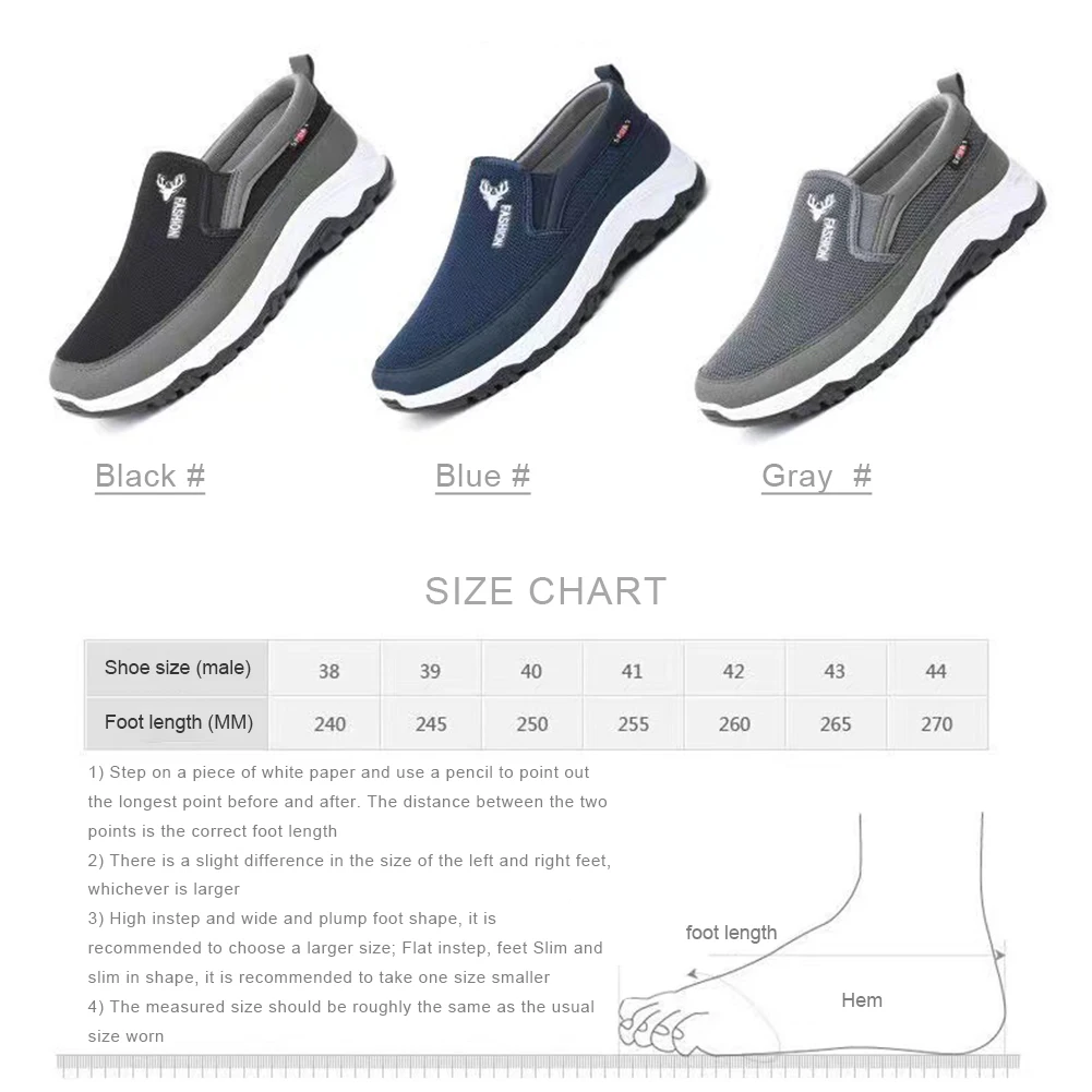 Zapatillas de deporte ortopédicas antideslizantes para hombre 6