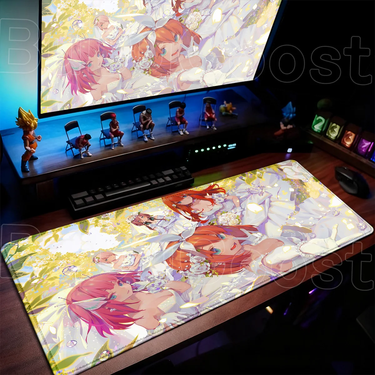 Accessori per laptop da gioco Anime The Quintessential Quintuplets Tappetino per mouse Tappetino da scrivania per ufficio Tappetino in gomma antiscivolo Girl Miku Nakano Rug - immagine 2