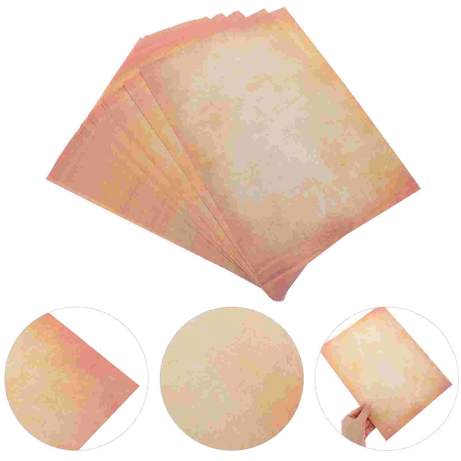 

100 Sheets Vintage Stationery Paper for Writing Decor Nostalgia Multi-use Letter Decorative