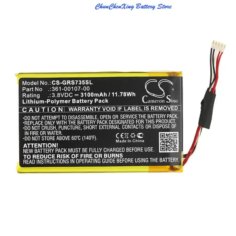 Cameron Sino 3100Mah Battery 361-00107-00 For Garmin Inreach Se, Explorer+, 010-01735-10, Inreach Se+