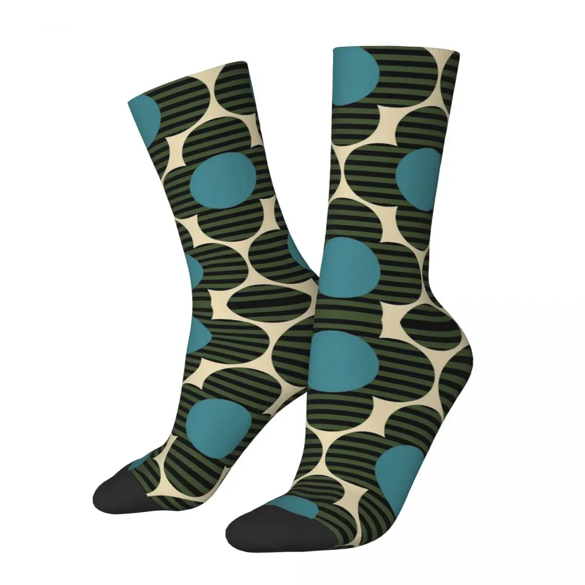 

Сумасшедший дизайн Orla Kiely, футбольные носки, простые, с цветами, из полиэстера, для женщин и мужчин, Нескользящие