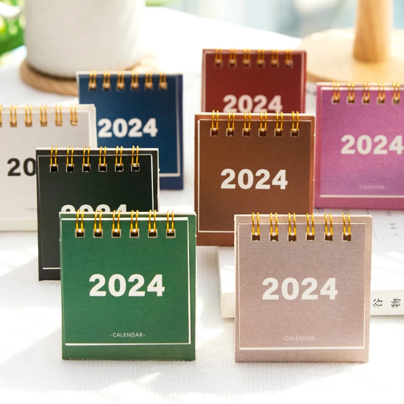

2024 Mini Calendar Office School Supplies calendar simple Desk calendar monthly Planner Desk accessories Decor knickknacks