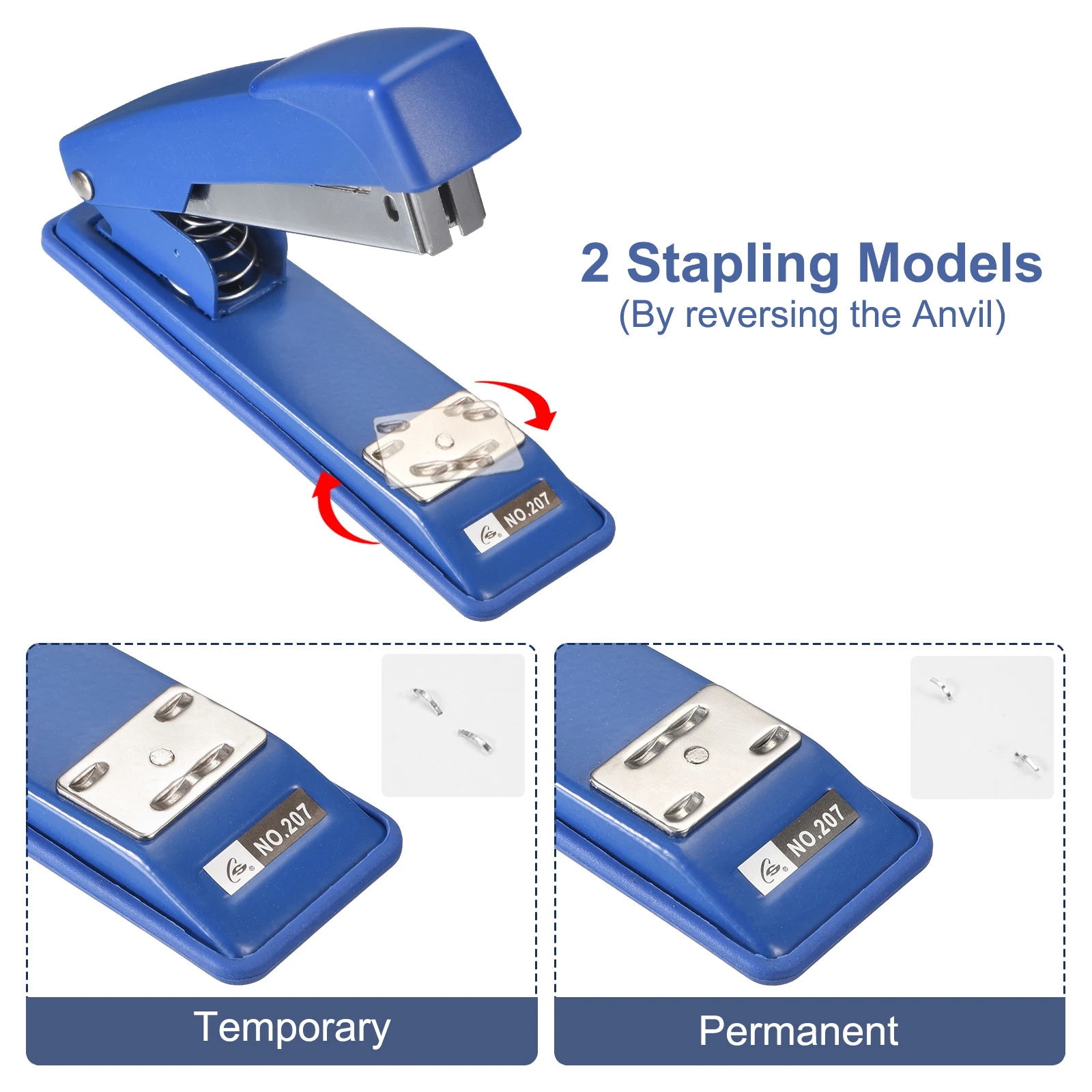 10Pcs Manual Staplers with 6000Pcs Staples Standard Desktop Stapler Binding Tools Stationery Office Accessories School Supplies