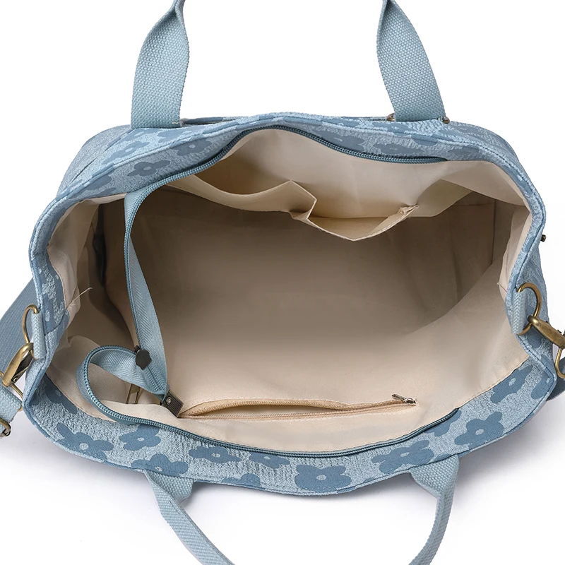 Large Capacity Nylon Bag Female Messenger Korean Student Harajuku Japanese One-shoulder Large Bag Tote Bag Designer Handbag