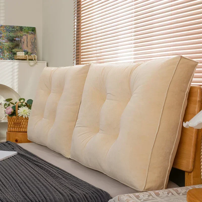 

Headboard Cushion Bed Pillow Bedroom Living Room Sofa Cushion Back Large Soft Bag Double Pillow Home Decorations 물방석