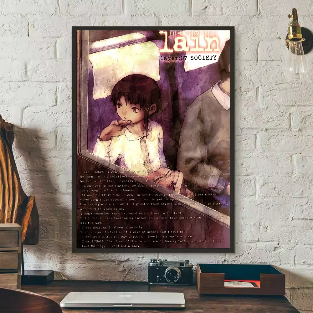 Anime S-Serial Experiments L-lain Poster, wasserdichte Wandkunst, hochwertiger Druck, Filmplakate für Wohnzimmer, Schlafzimmer, Raumdekoration, Geschenk – Detail 17