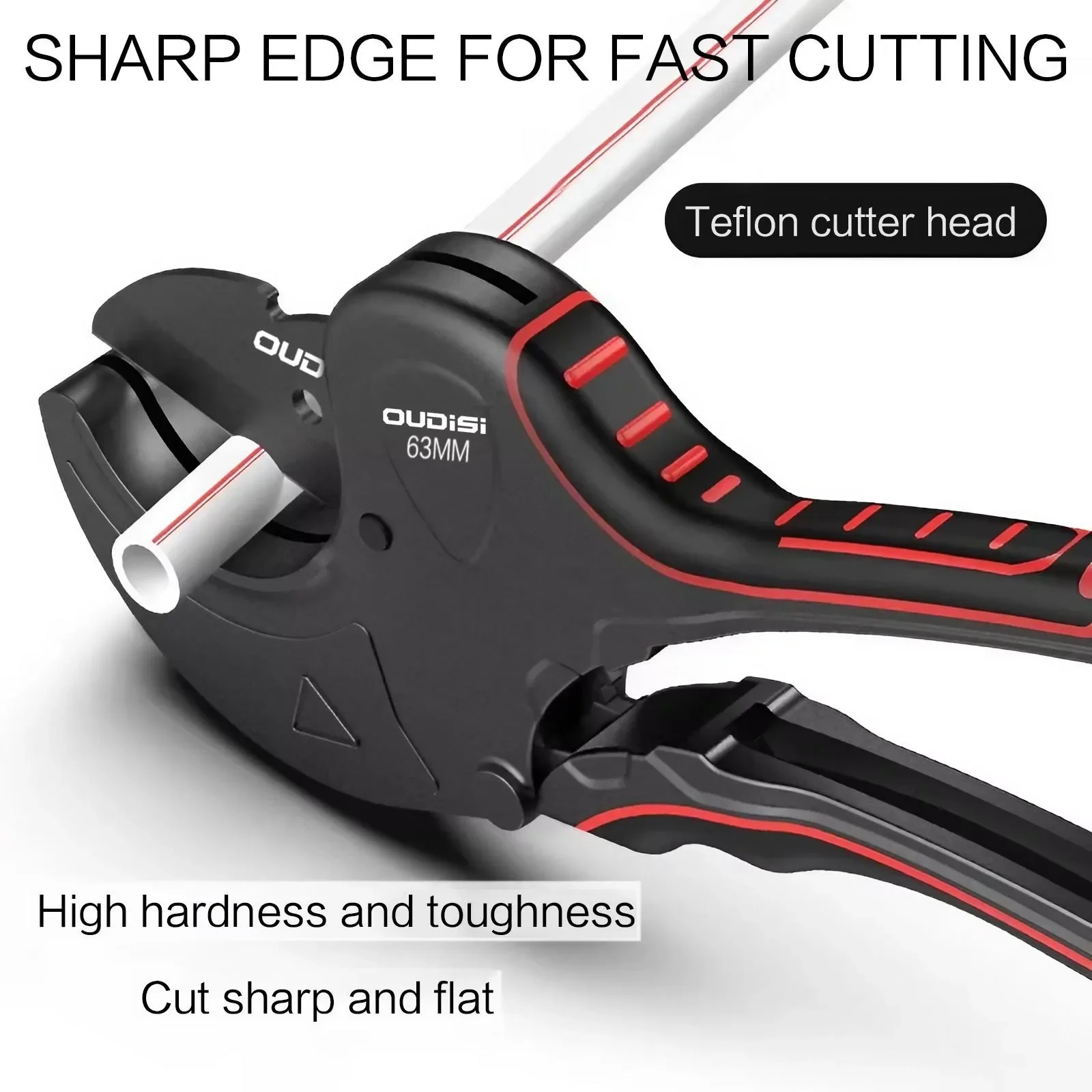 Ratchet PVC Pipe Cutter with SK5 Sharp Blades for PVC PPR PEX Plastic Hoses Plumbing Pipe Tube Cutter Hand Tool for Cutting,pipe cutter,pex pipe cutter,tube cutter,plastic pipe scissors