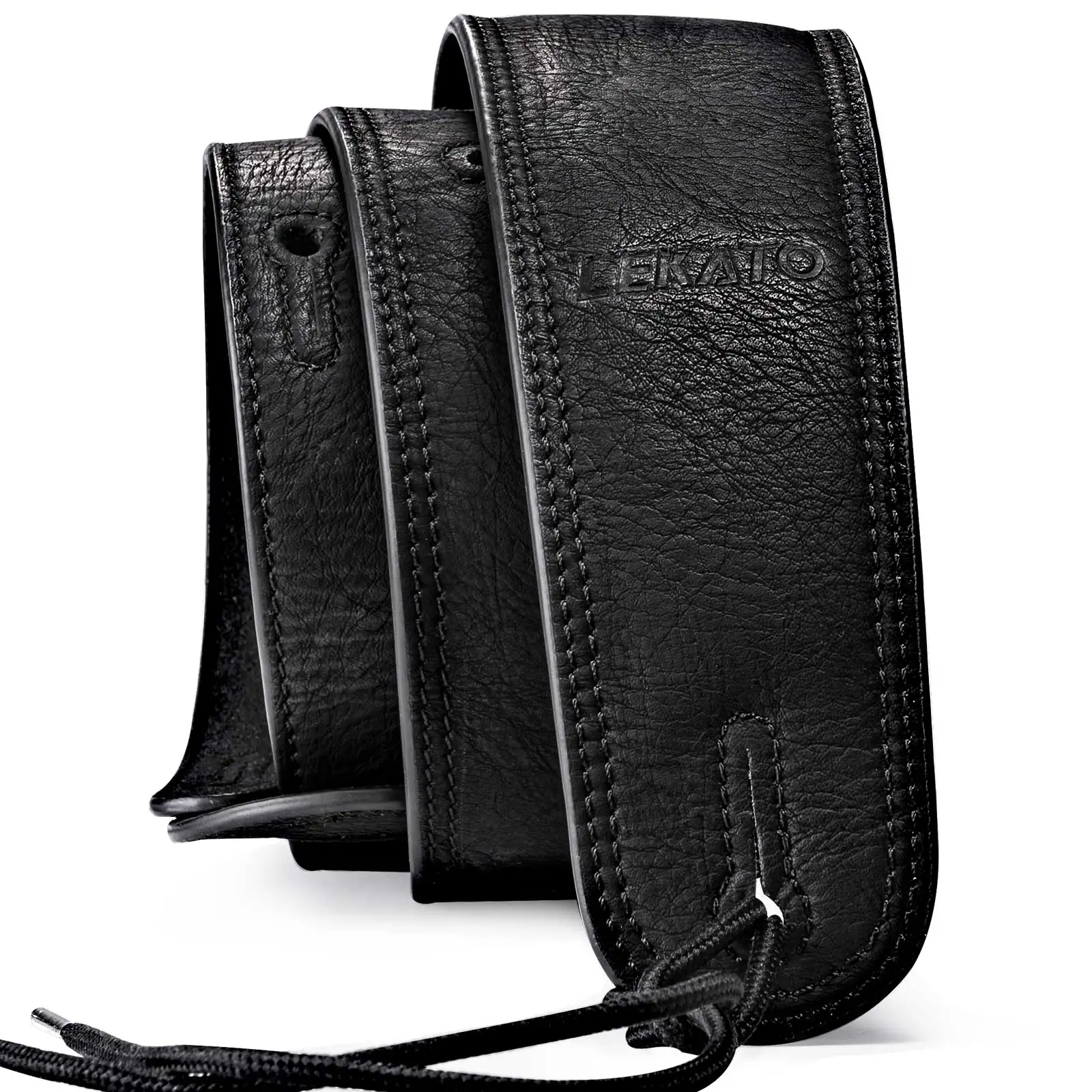 Sangle De Guitare LEKATO En Cuir Rembourrée - Pour Guitares Lourdes, Acoustiques, électriques Et Basses