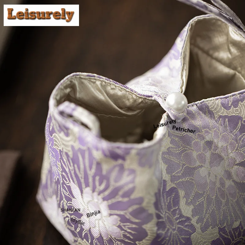 Woven Cotton Tea Cozies Zen Insulated Teapot Hoppocket Tea Cozy For Teapot Portable Bag Travel Tea Set Bag Tea Ceremony Gift