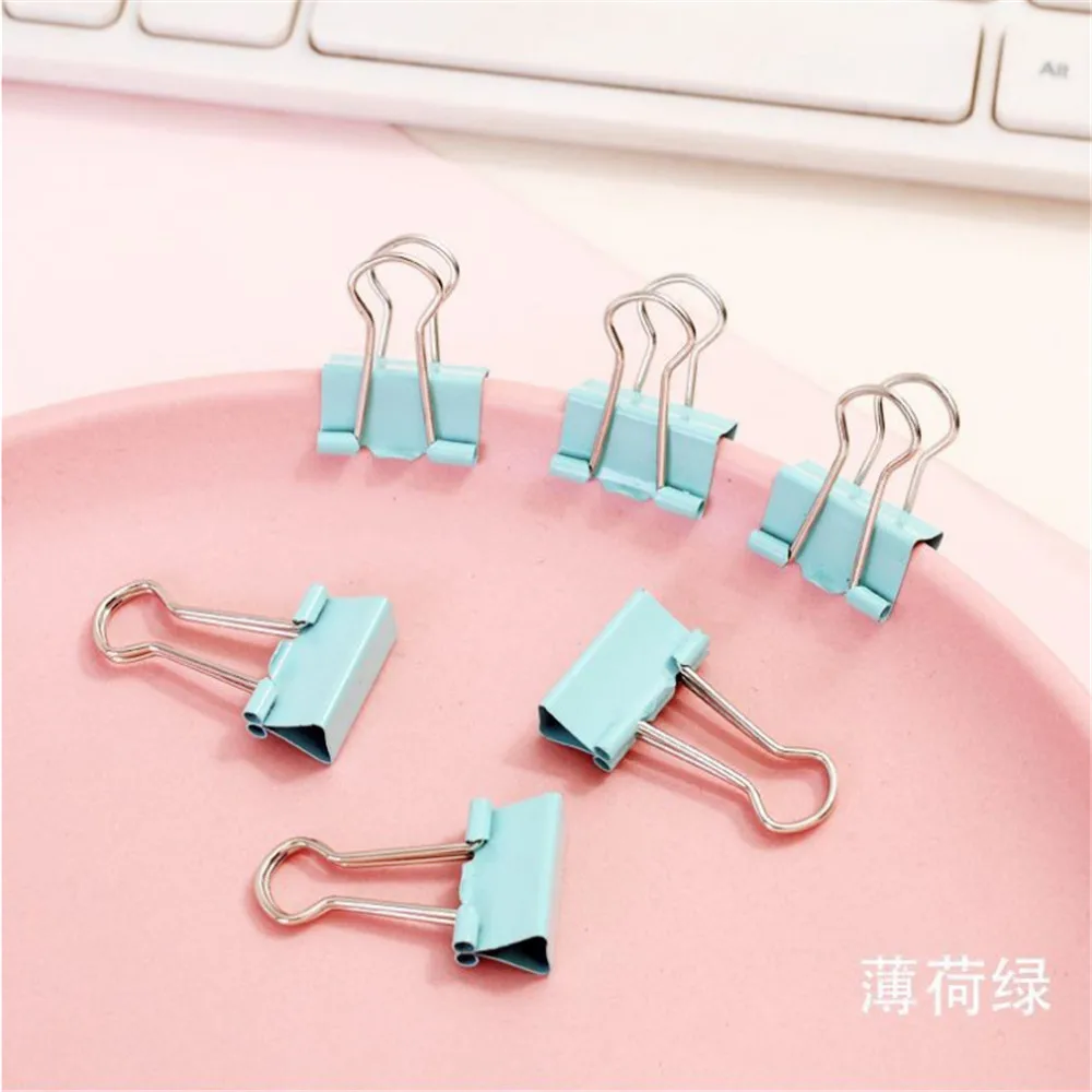 19mm Foldback Metal Binder Clips purple Grip Clamps Office School Stationery Paper Document Clips Stationery clip 10pcs
