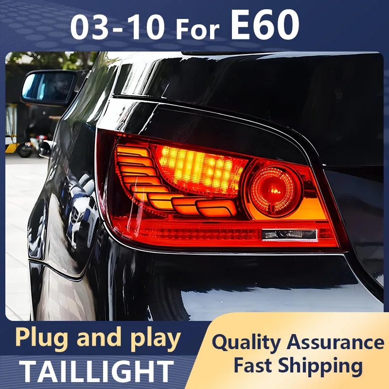 

Car Styling Taillights For BMW 5 Series E60 523i 525i 2003-2010 LED DRL Dynamic Turn Signal Brake Reversing Tail Lamps Assembly